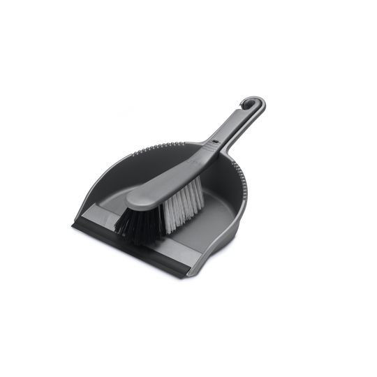 Addis Soft Dustpan And Brush Set Metallic Silver 510390