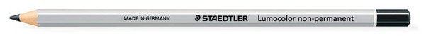 Staedtler Lumocolor Non-Permanent Omnichrom Pencil Black Pack 12 108-9 108-9