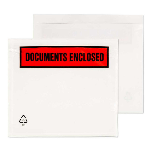 Blake Purely Packaging Document Enclosed Wallet C7 123X111mm Peel And Seal Print PDE12