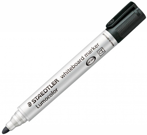 Staedtler Lumocolor Whiteboard Marker Bullet Tip 2Mm Line Black Pack 10 351-9