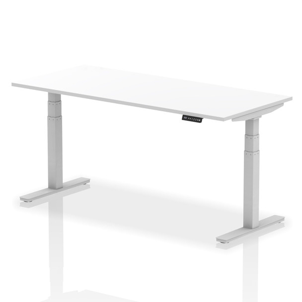 Dynamic Air 1800 X 800Mm Height Adjustable Desk White Top Silver Leg HA01012 HA01012