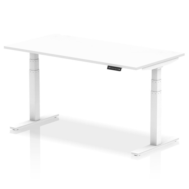 Dynamic Air 1600 X 800Mm Height Adjustable Desk White Top White Leg HA01031 HA01031