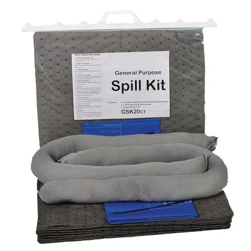 Slingsby Spill Kit Resealable Cliptop Bag With Carry Handles 20 Litre General Pu 395997