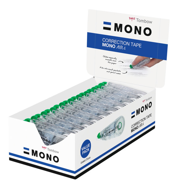 Tombow Mono Air Correction Tape Roller 4.2Mmx10m White Pack 15 Plus 5 CT-CA4-20