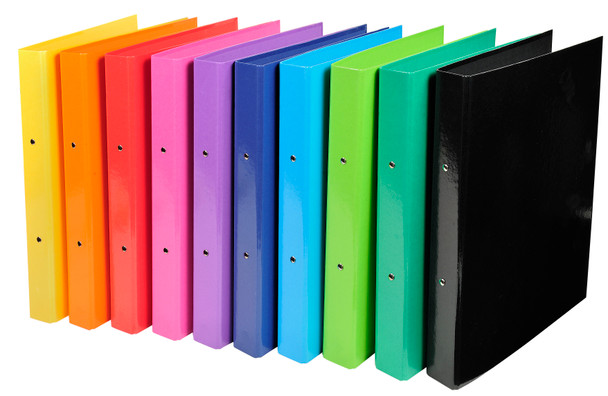 Exacompta Iderama Ring Binder Paper On Board A4 2 O-Ring 30Mm Rings Assorted Pac 54929E