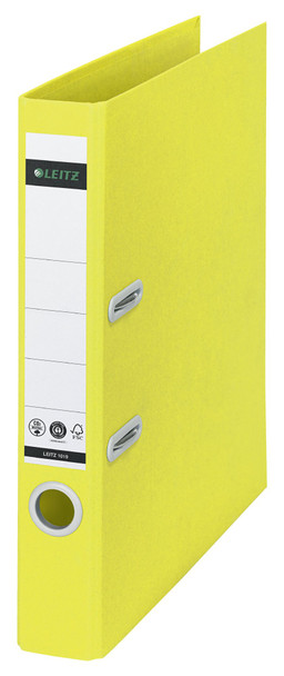 Leitz 180 Recycle Lever Arch File A4 50Mm Spine Yellow 10190015 10190015