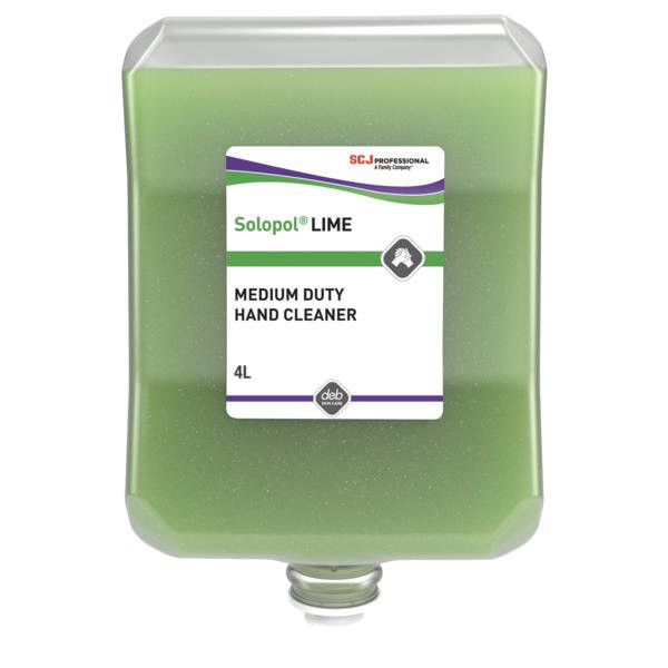 Deb Solopol Lime Medium-Heavy Duty Hand Wash 4 Litre Cartridge - LIM4LTR LIM4LTR