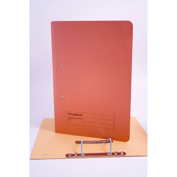 Guildhall Spring Transfer File Manilla Foolscap 315Gsm Orange Pack 50 348-ORGZ