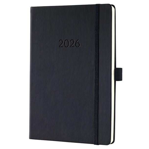 Sigel Conceptum Diary 2026 A5 Week To View And Notes Black - C2614 C2614