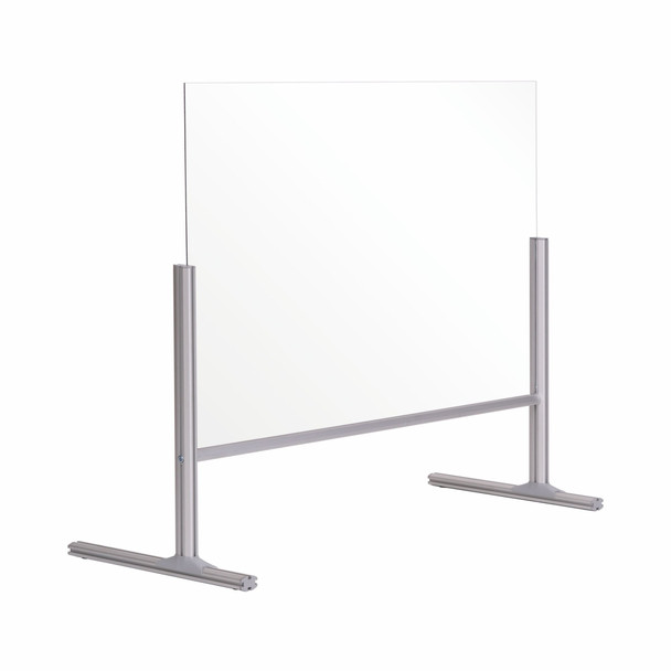 Bi-Office Desk Protective Divider Screen Glass 1000X850mm Clear DSP713041 DSP713041