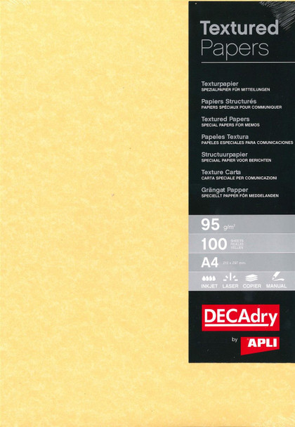Decadry Parchment Paper A4 95Gsm Gold Pack 100 PCL1600