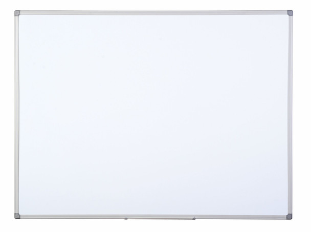 Bi-Office Maya Non Magnetic Melamine Whiteboard Grey Plastic Frame 1200X900mm MB1412186