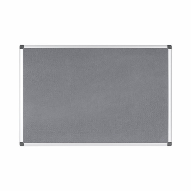 Bi-Office Maya Grey Felt Noticeboard Aluminium Frame 1800X1200mm FA2742170