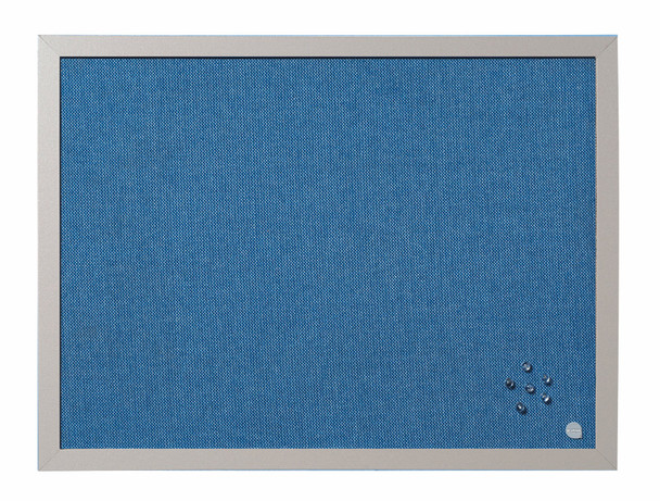 Bi-Office Blue Bells Pearl Noticeboard Aluminium Frame 600X450mm FB04130608