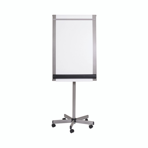 Bi-Office Roll Up Mobile Flipchart Easel 700X950mm Silver EA4822016