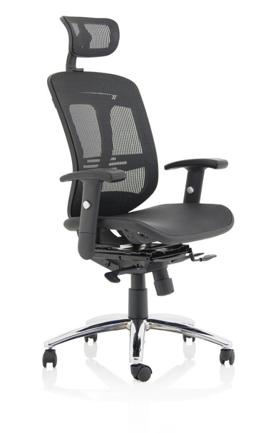 Mirage Ii Executive Chair Black Mesh With Headrest KC0148 KC0148