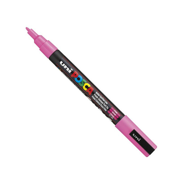 Posca Pc-3M Paint Marker Water Based Fine Line Width 0.9 Mm - 1.3 Mm Pink Single 284661000