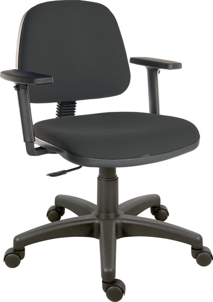 Teknik Office Ergo Blaster Medium Back Fabric Operator Office Chair With Height 1100BLK/0280