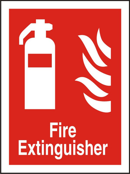 Seco Fire Fighting Equipment Safety Sign Fire Extinguisher Semi Rigid Plastic 15 FF071SRP150X200