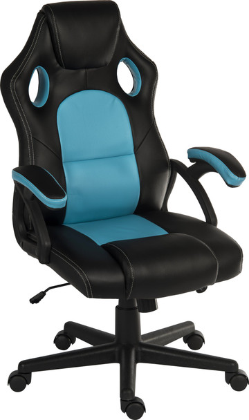 Teknik Kyoto Contemporary Gaming Chair With Fixed Arms Blue - 6995 6995