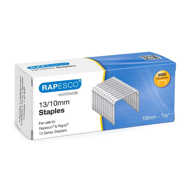 Rapesco 13/10Mm Galvanised Staples Pack 5000 S13100Z3