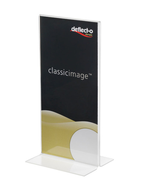 Deflecto 1/3 A4 Portrait Stand Up Sign Holder - 45101 45101
