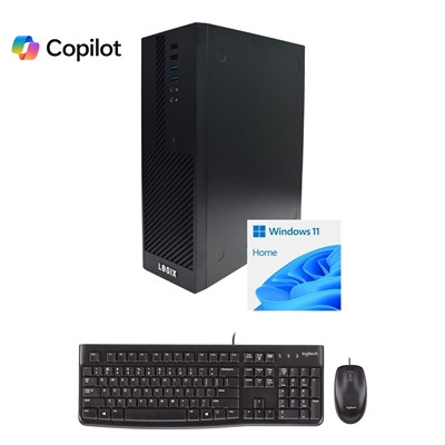 Logix 14Th Gen Intel Core I3 Quad Core Small form Factor Sff Home / Office Pc Wi S4-386H