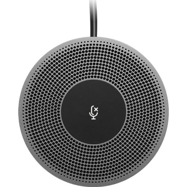 Logitech Expansion Mic for MeetUp Conference microphone Wired Black Grey 6 m Log 989-000405