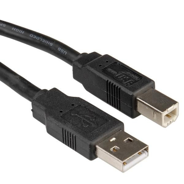 Roline 11.02.8808 Usb 2.0 Cable. Type A-B 0.8 M 11.02.8808