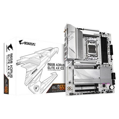 Gigabyte B650 AORUS ELITE AX ICE Ddr5 Motherboard B650 AORUS ELITE AX ICE