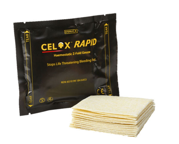 Cellox Rapid Haemostatic Gauze Z-Fold Cream CM1914