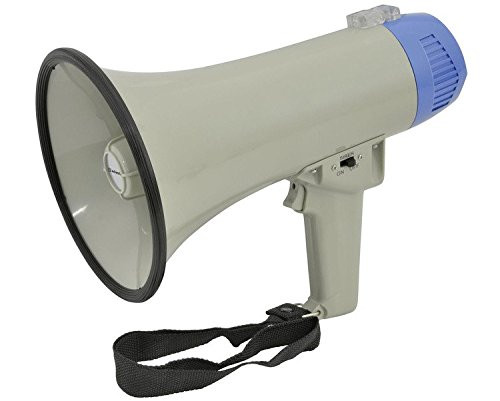 Handheld Compact Megaphone 10W Grey Size 220X140MM CM1754