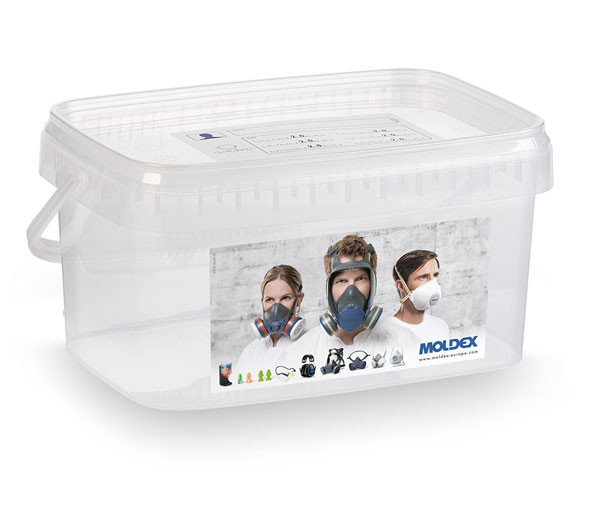 Moldex 7995 Half Mask Storage Box Clear M7995