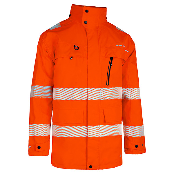 Beeswift Deltic Hi-Vis Ripstop Breathable Waterproof Jacket Orange Size 3XL BSD21ORXXXL