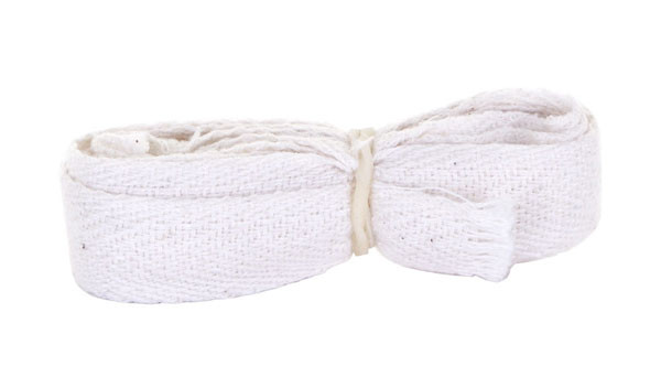 Beeswift Apron Cotton Ties 12Mm X 2M White Size 12MM X 2M AT