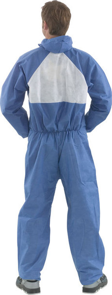 3M 4530 Flame Spread Retardant Sr Disposable Coverall Blue/White Size L 4530L