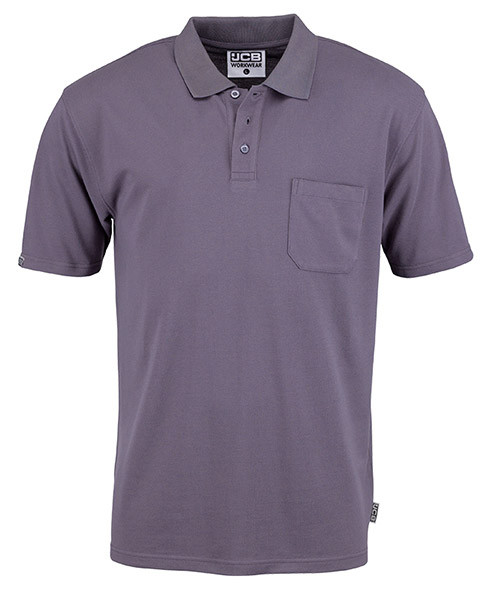 Jcb Workwear Essential Polo Shirt Grey Size S D+AK-S