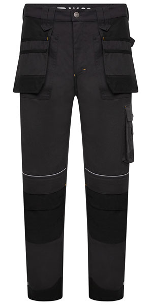Jcb Workwear Trade Holster Trousers Black Size 32 D+2H-32