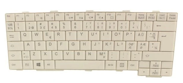 Fujitsu FUJ:CP628474-XX Keyboard White WIN8 FUJ:CP628474-XX
