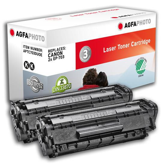 AgfaPhoto APTC703DUOE Toner 2x Black APTC703DUOE