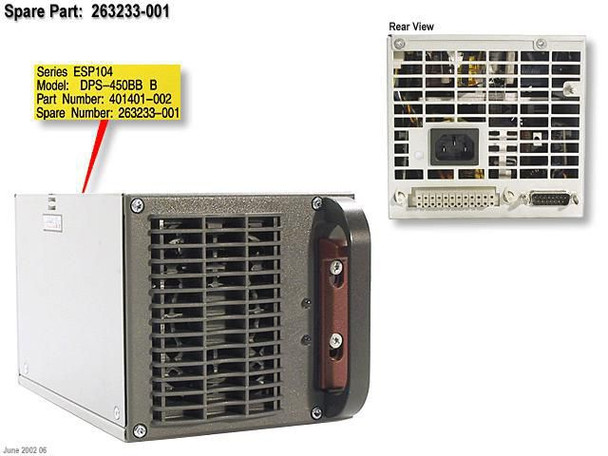 HP 263233-001-RFB DL580G2 Powersupply 263233-001-RFB