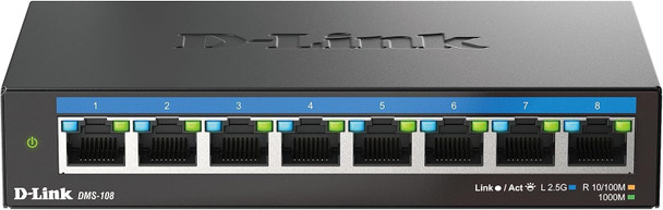 D-Link Dms-108 8 Port Multi-Gigabit Unmanaged Switch DMS-108/B