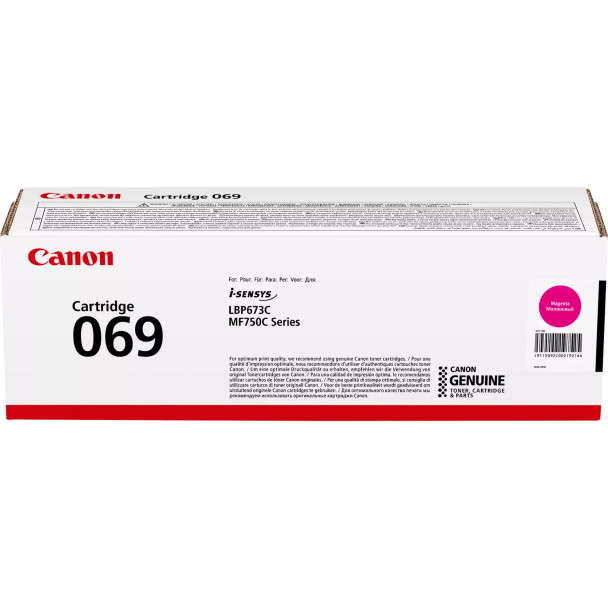 Canon 069M Magenta Standard Capacity Toner Cartridge 1.9K Pages - 5092C002 5092C002