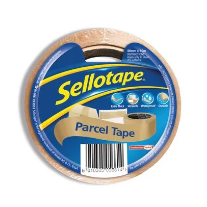 Sellotape Parcel Tape Buff 48Mm X 50M Roll - 2862928 2862928