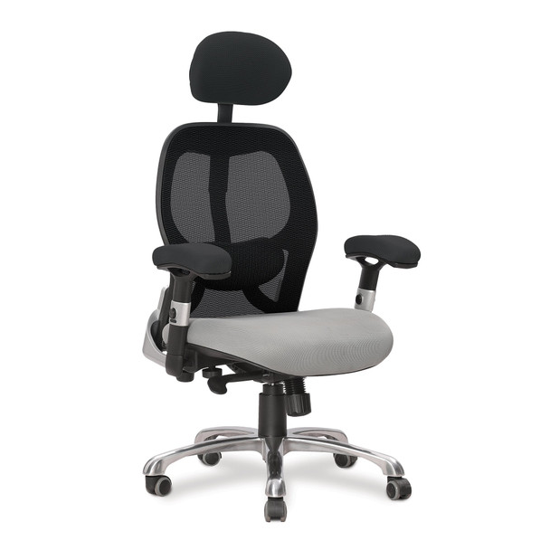 Nautilus Designs Ergo Luxury High Back Ergonomic Mesh Executive Operator Office DPA/ERGO/BK-GY
