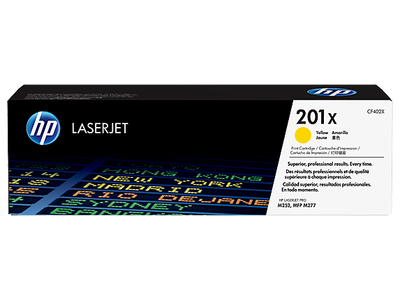 Hp 201X Yellow High Yield Toner 2.3K Pages for Hp Color Laserjet Pro M252/M274/M CF402X
