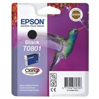 Epson T0801 Hummingbird Black Standard Capacity Ink Cartridge 7Ml - C13T08014011 C13T08014011