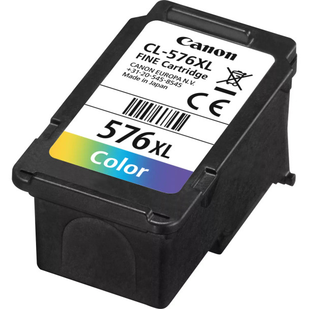Canon Cl576 High Capacity Cyan Magenta Yellow Ink Cartridge 12.6Ml - 5441C001 5441C001