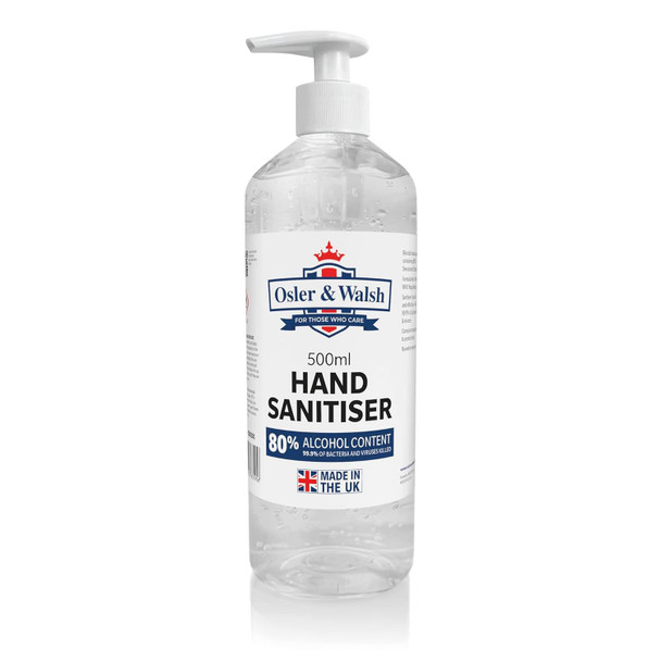 Valuex Hand Sanitiser Pump Top Bottle 500Ml 0604527 HS80500P