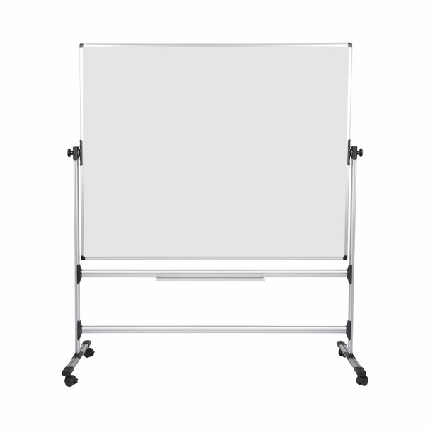 Bi-Office Earth-It Mobile Whiteboard Non Magnetic 1500X1200mm Silver RQR0421